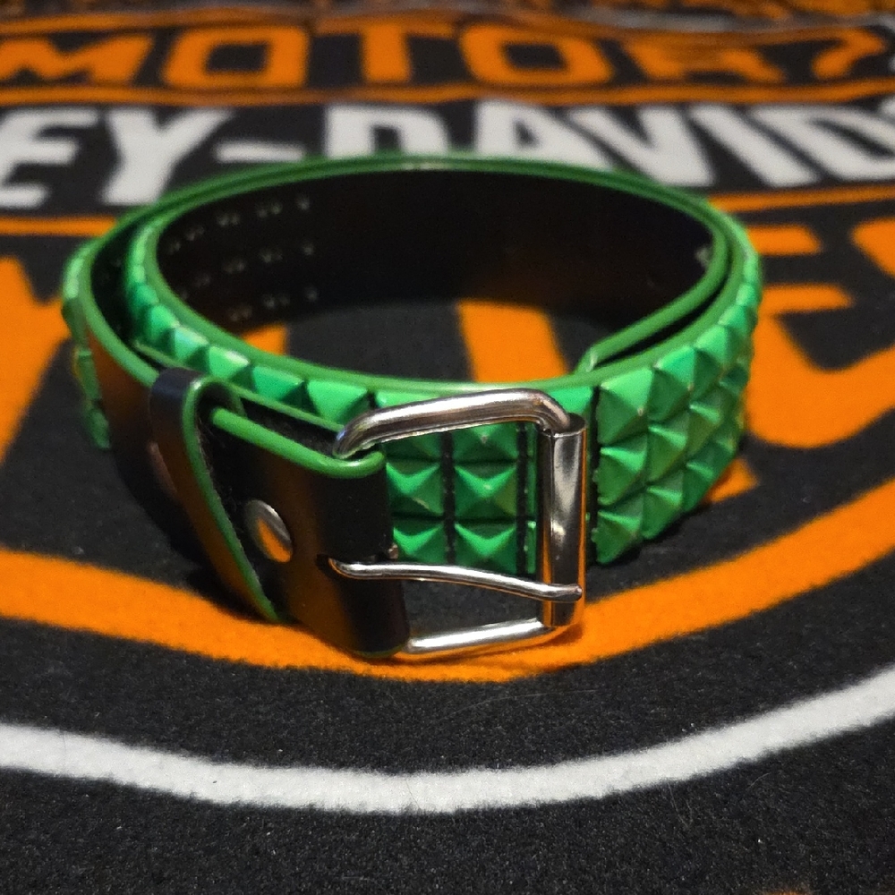 Green Studded Belt